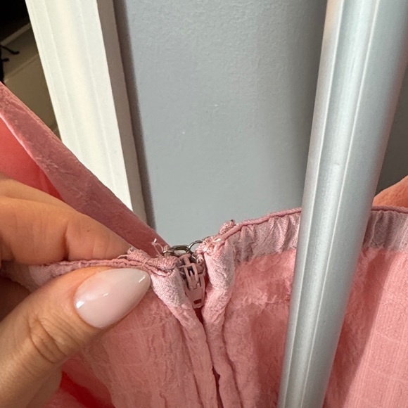 Pink Ruffle Wrap Mini Dress - Picture 6 of 6